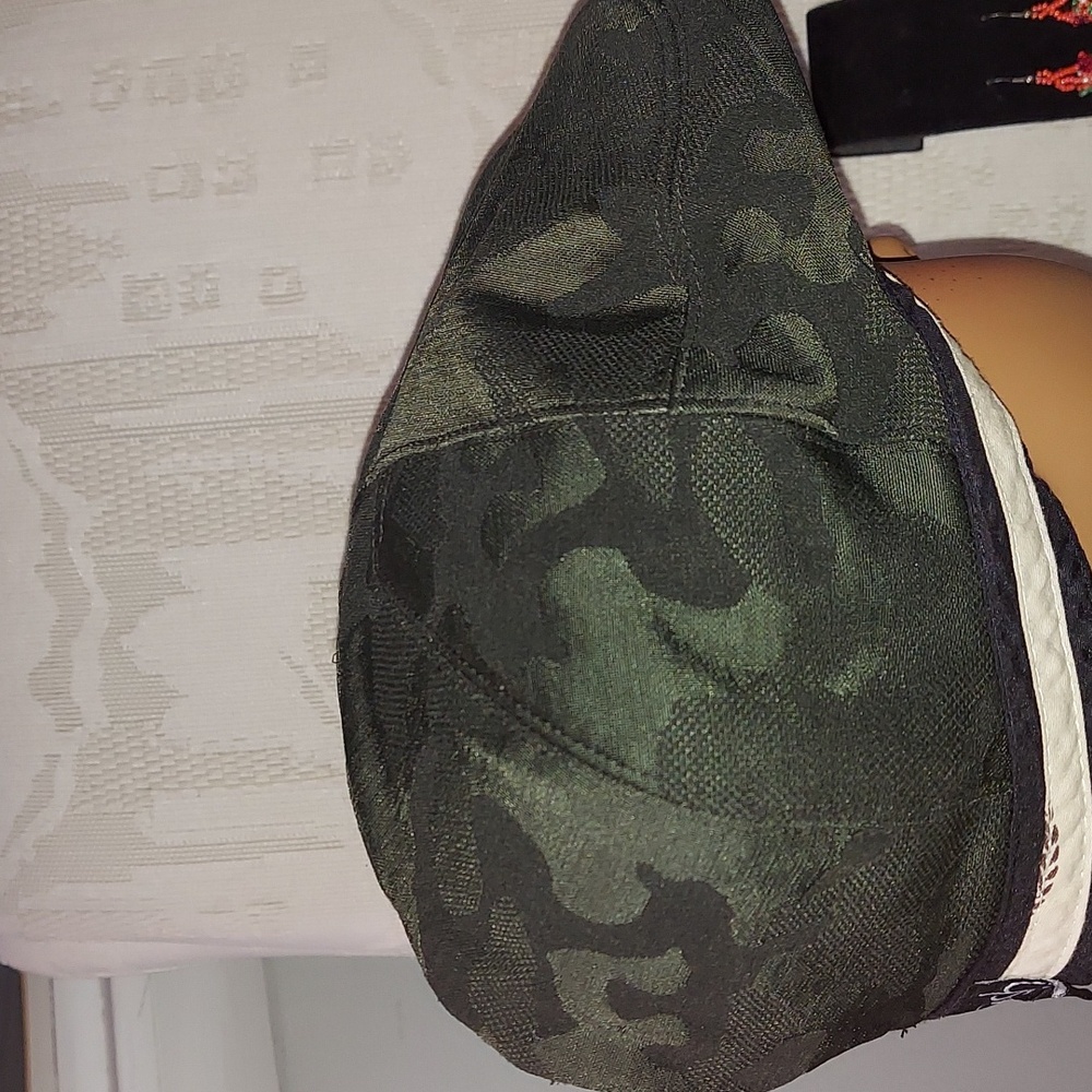 Epoch Men's Cotton Camo Flat Ivy Golf Cap Blue Camo Hat Sz L/XL